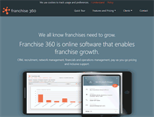 Tablet Screenshot of franchise360.co.uk